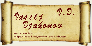 Vasilj Đakonov vizit kartica